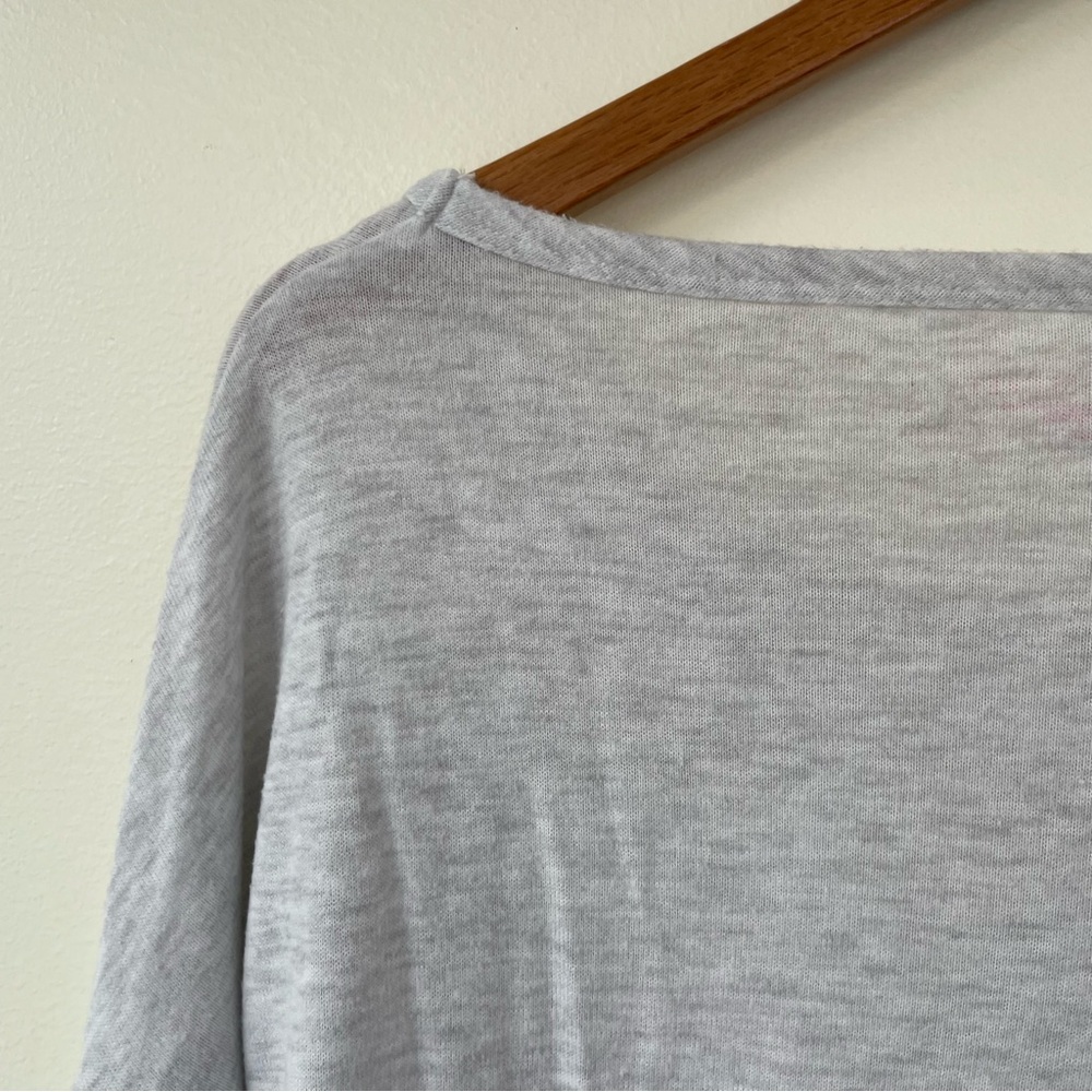 Victoria’s Secret Lightweight Dolman Long Sleeve Scoop Neck Sweater L Large Grey - Picture 5 of 7